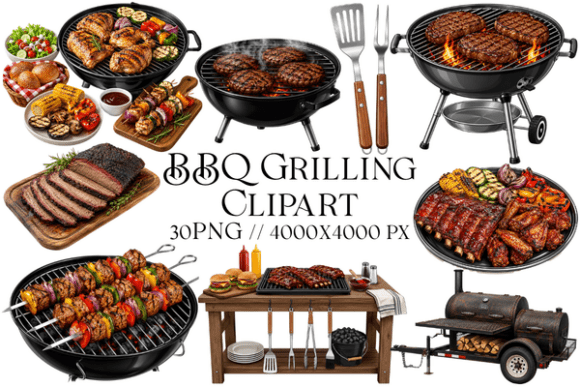 BBQ Grilling Clipart: A Strategic Asset for Summer Branding and Design