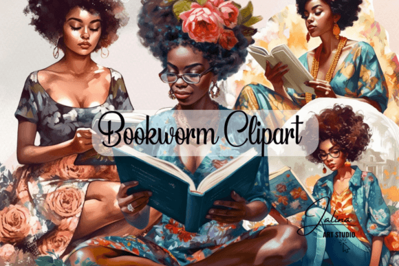 Black Girl Reading Clipart Bundle, PNG: A Guide to Quality and Representation