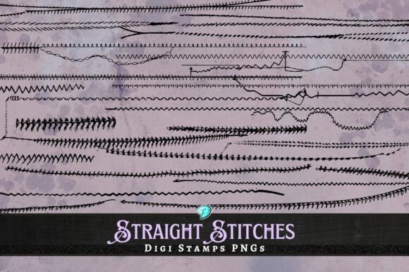 Elevating Digital Craftsmanship with Straight Stitches Digi Stamps PNG