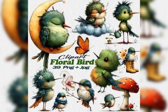 Enhancing Digital Creativity with Watercolor Hummingbird Clipart: A Guide to Spring Floral Design