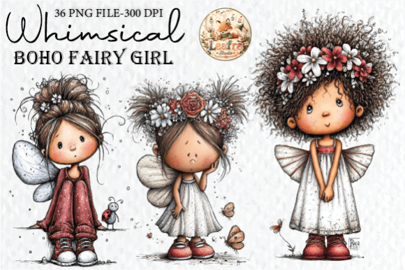 Evaluating Whimsical Boho Fairy Girl Clipart for Creative Projects