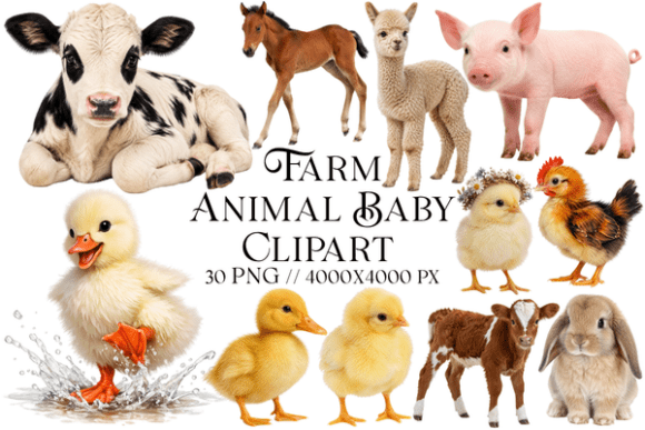 Farm Animal Baby Clipart: A Strategic Asset for Creative Branding