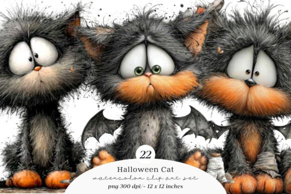 Halloween Cat Clipart Bundle: Your Ultimate Resource for Spooky Season Creativity