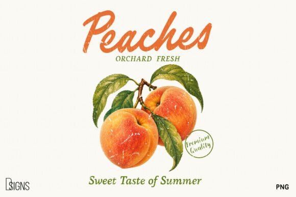 Retro Peach Vintage Summer Fruit PNG: A Guide to Authentic Design