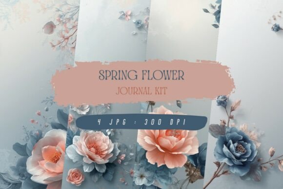 Spring Flower Journal Kit: A Digital Craft Essential
