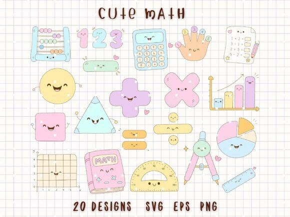 Transforming Education with the Math Clipart Bundle Kawaii School SVG: A Guide for Teachers and Creators