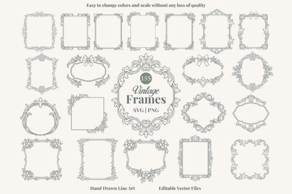 Vintage Ornamental Frame Bundle: A Practical Guide to Using Hand-Drawn Borders in Modern Design