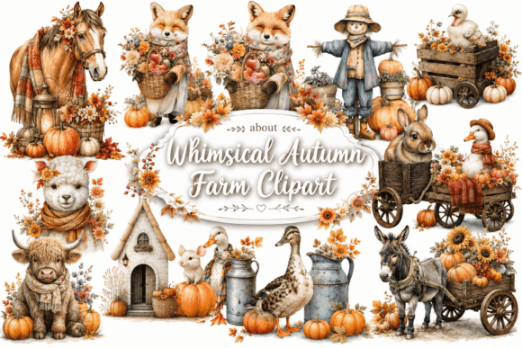 Whimsical Autumn Farm Clipart: A Comprehensive Guide for Creative Designers